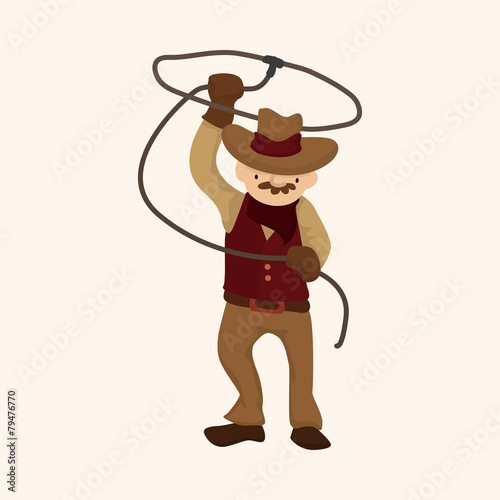 cowboy theme elements vector,eps