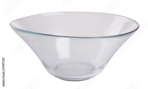 glass bowl. glass bowl on background. glass bowl on a background