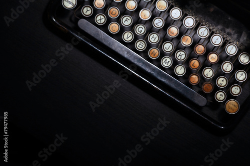Vintage typewriter keyboard © bizoo_n