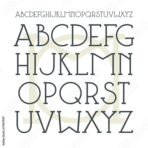 Medium serif font in classic style