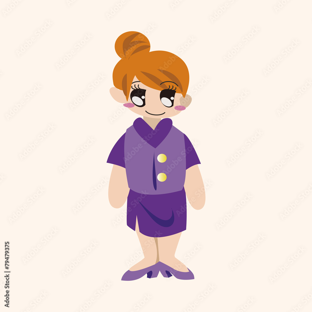 flight attendants theme elements vector,eps flight attendants theme elements vector,eps