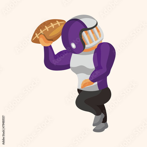 football player theme elements vector,eps