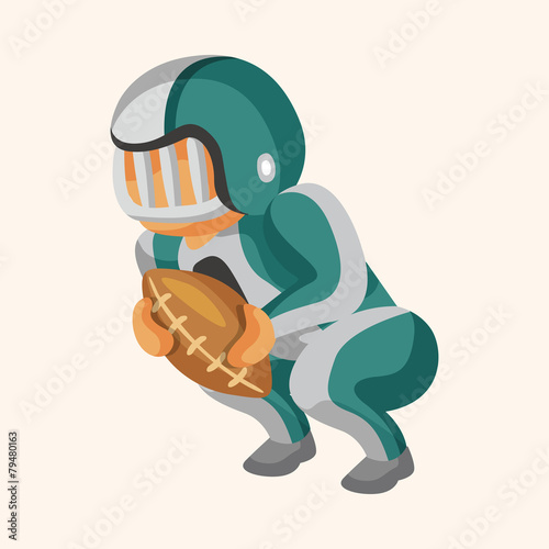football player theme elements vector,eps