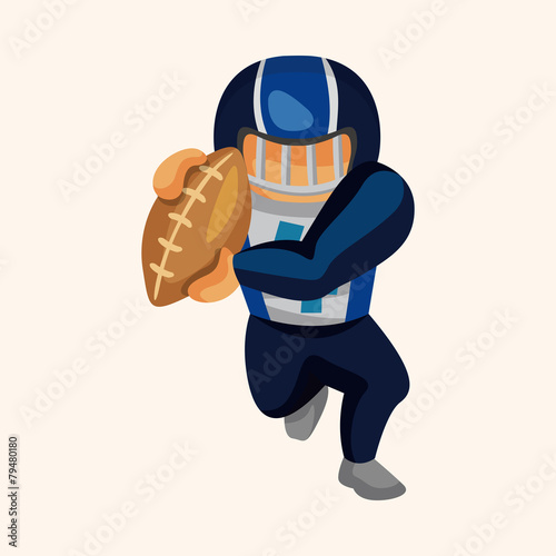 football player theme elements vector,eps