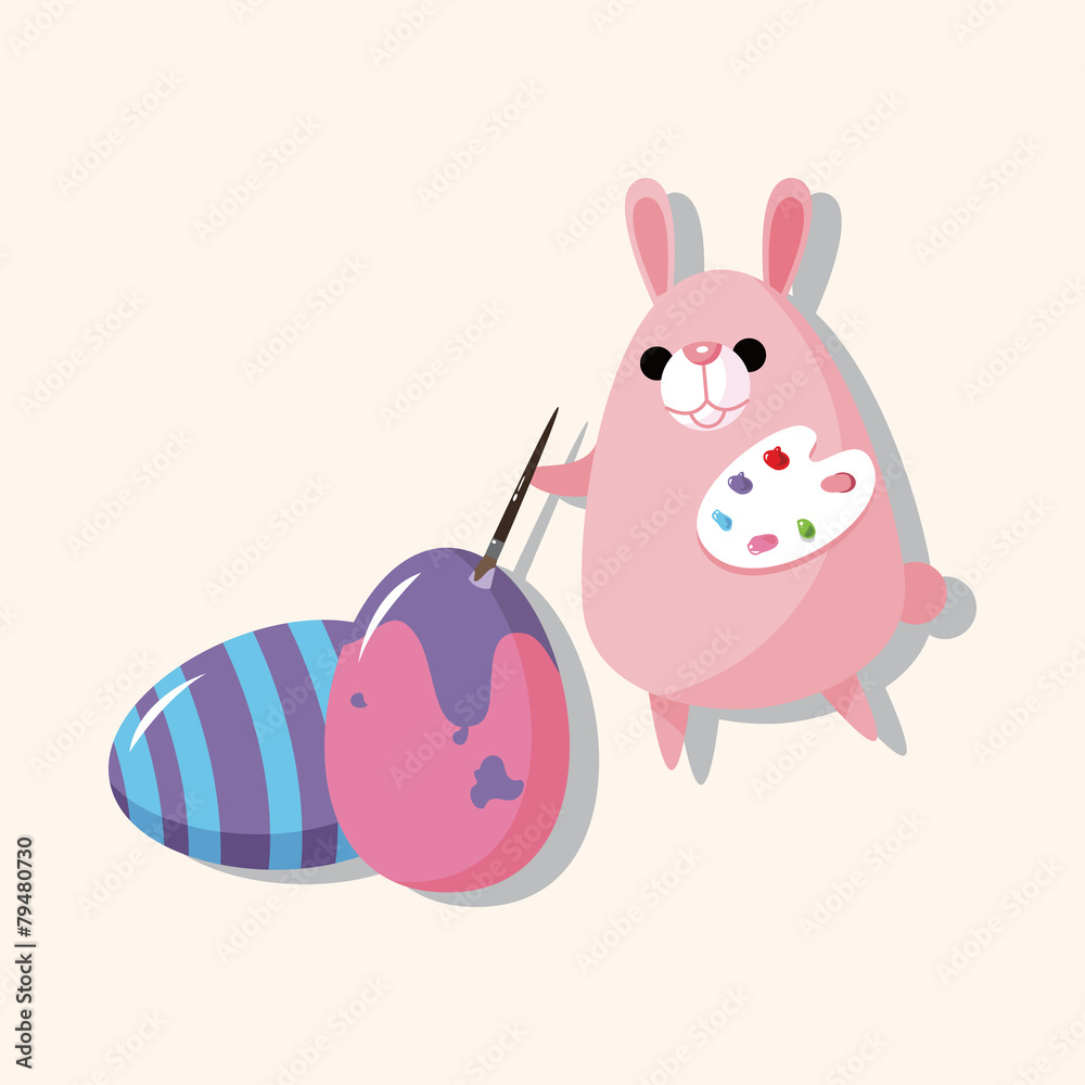 easter rabbit theme element vector,eps easter rabbit theme element vector,eps