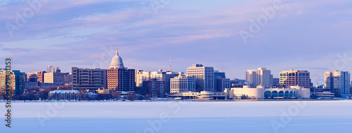 Winter panorama of Madison