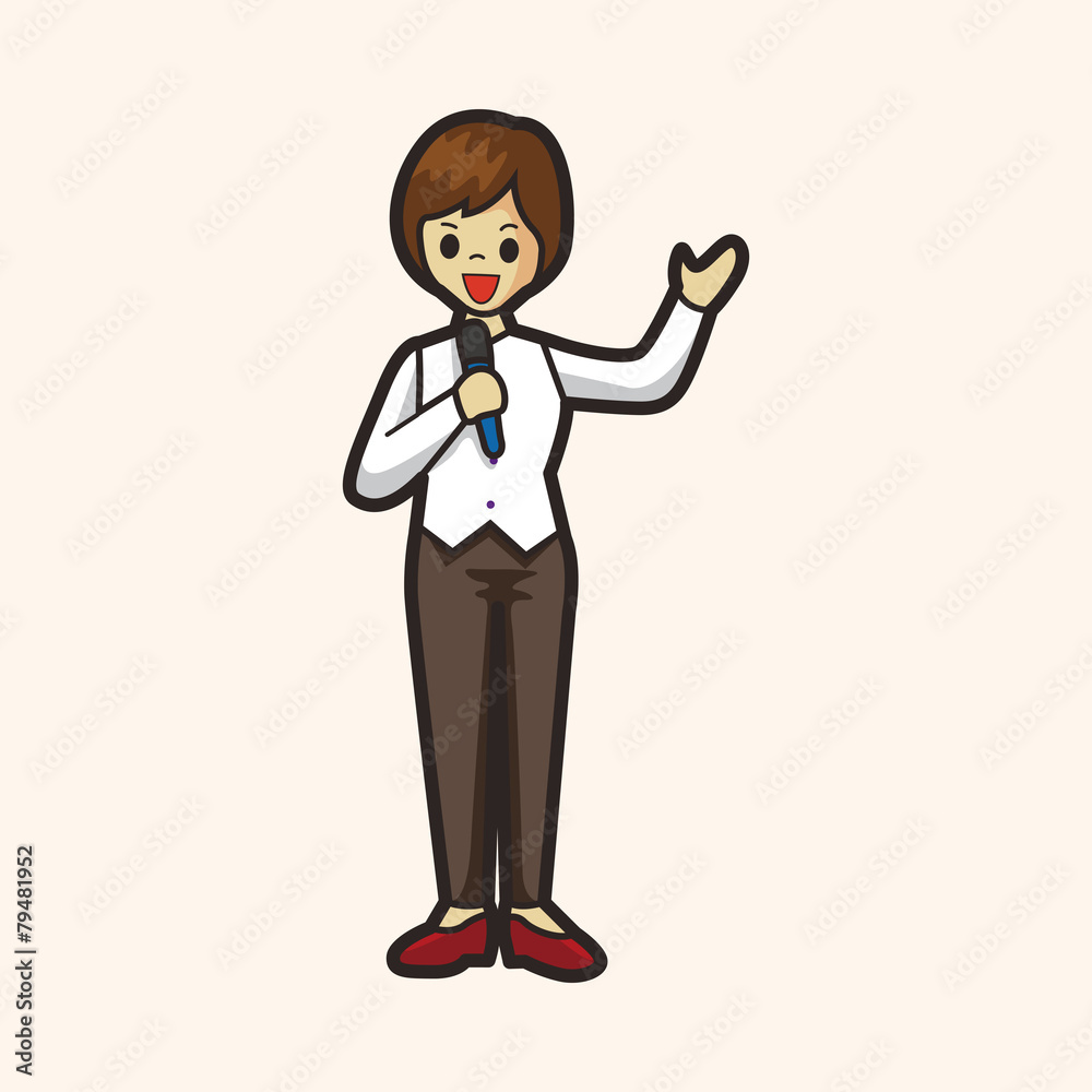 Reporter and photographer theme elements vector,eps Reporter and photographer theme elements vector,eps