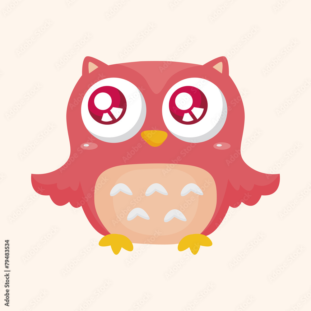bird cartoon theme elements