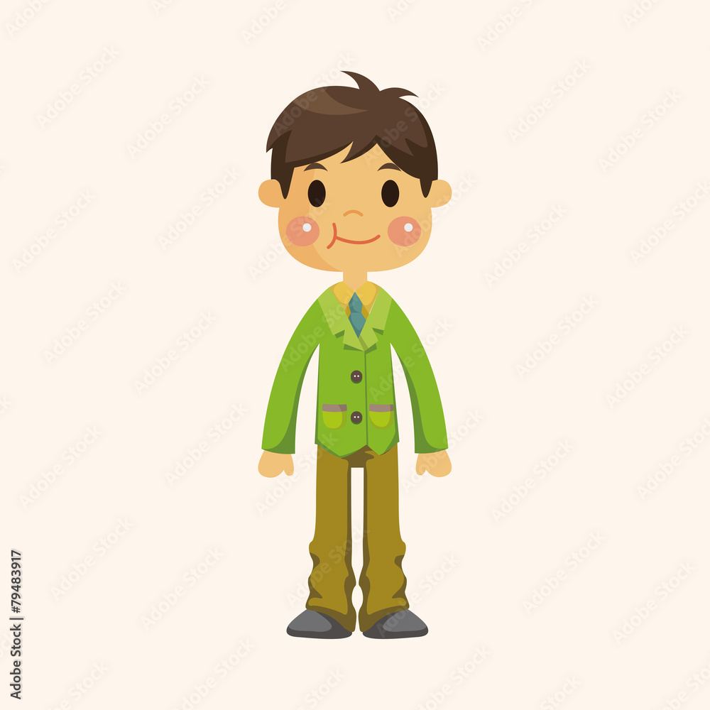 boy man cartoon theme elements boy man cartoon theme elements