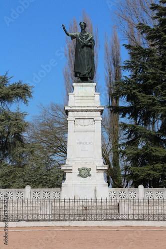 mantova, italy, virgilio monument photo