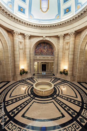 Interior of Manitoba Legislative Building in Winnipeg