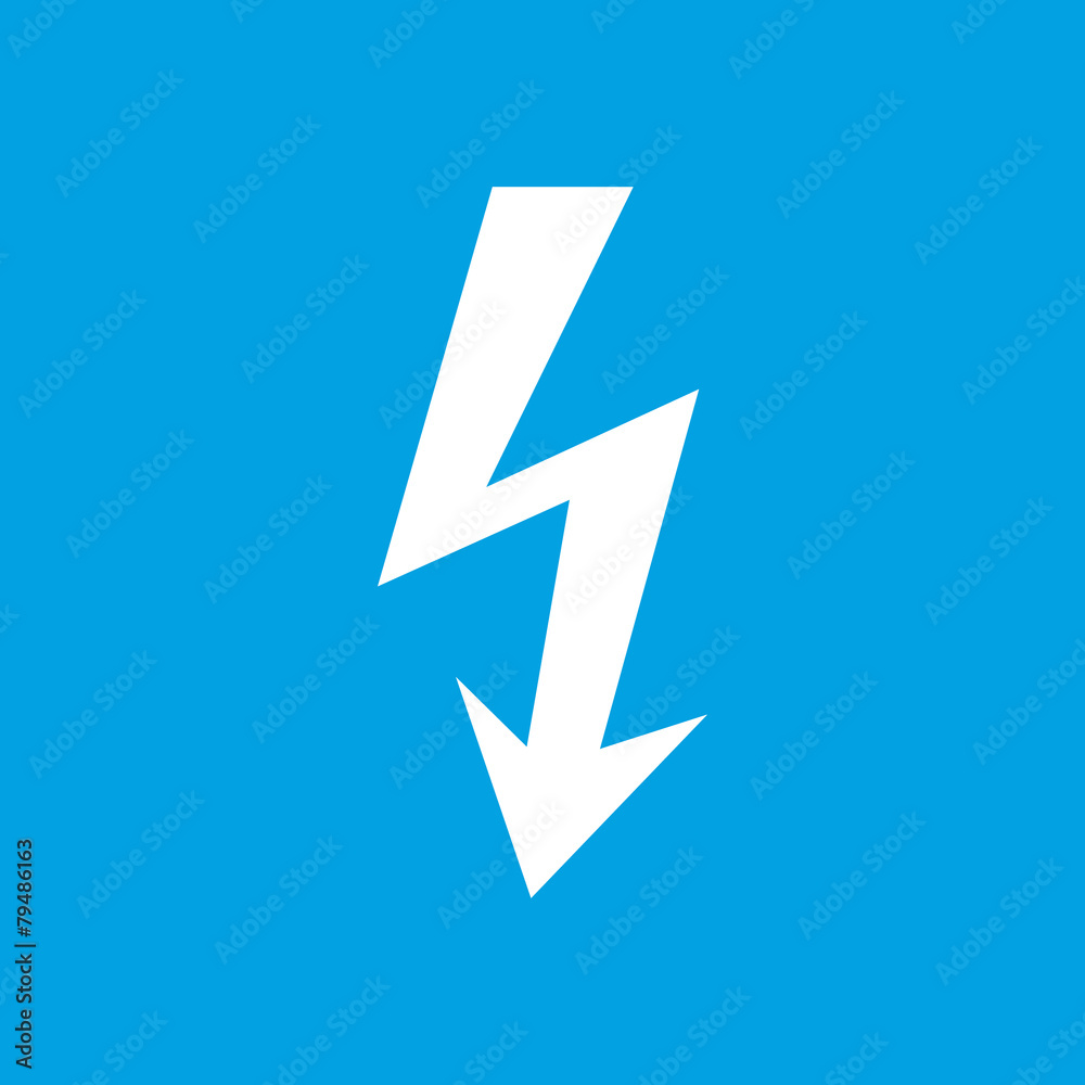 Lightning white icon Lightning white icon