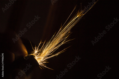 Gold Lighter Sparks