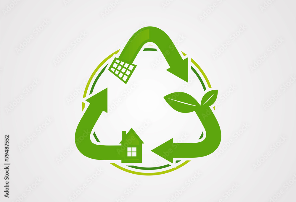 Recycle ecology logo vector Recycle ecology logo vector