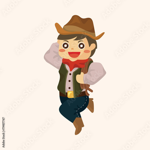 Wallpaper Mural cowboy theme elements Torontodigital.ca