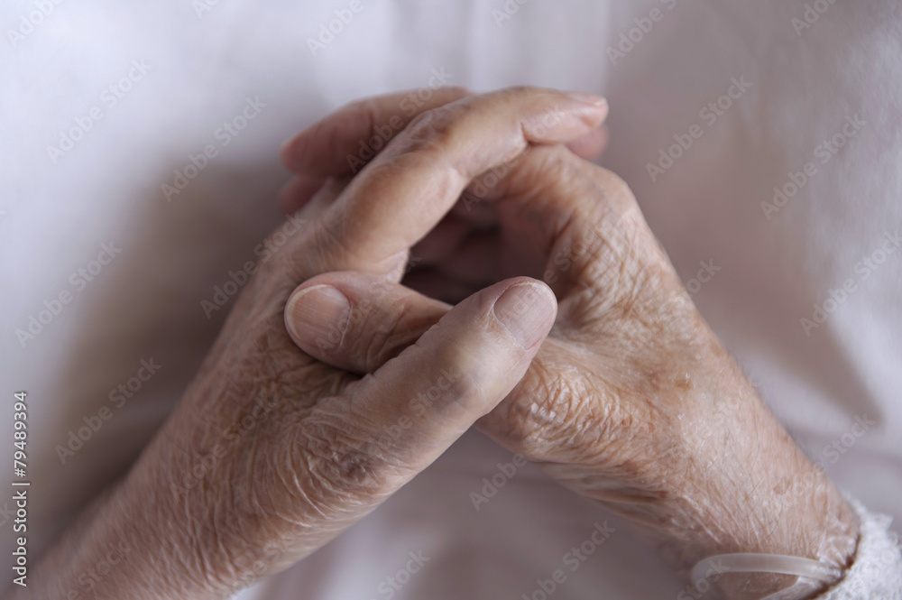 Fototapeta premium Hands of an elderly man
