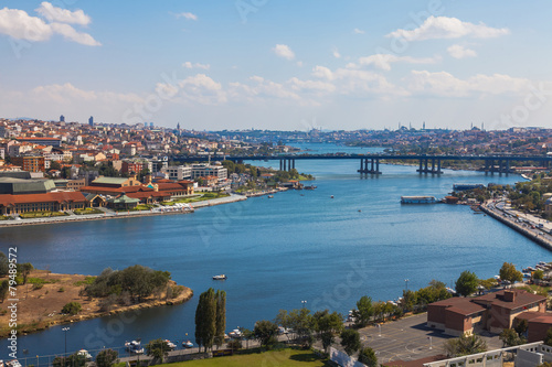 Bridge over the Golden Horn in Istanbul