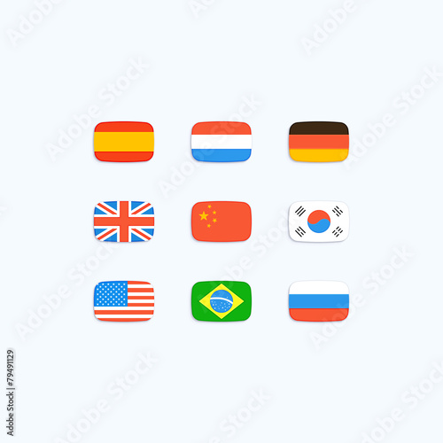 Free Download Flag of world. Vector icons - GFXLoad