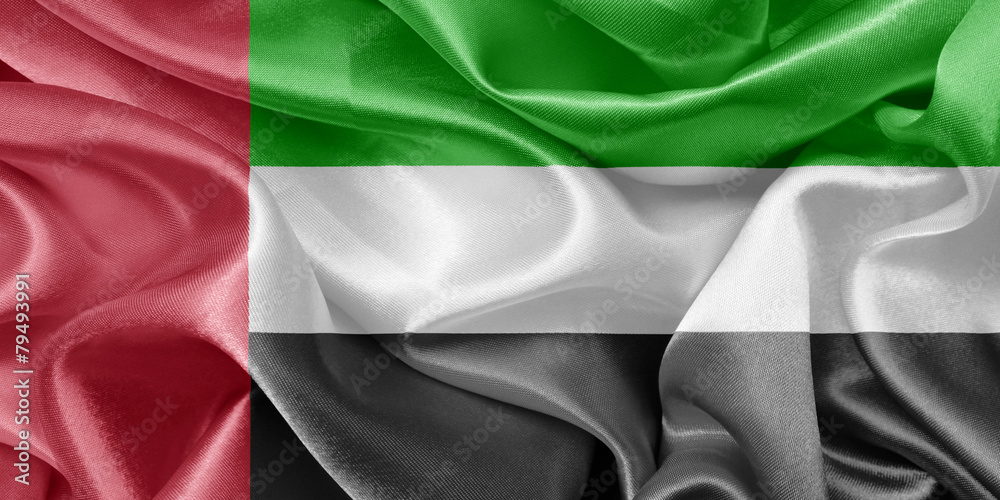 United Arab Emirates satin flag