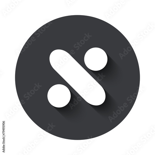 Vector modern  gray circle icon