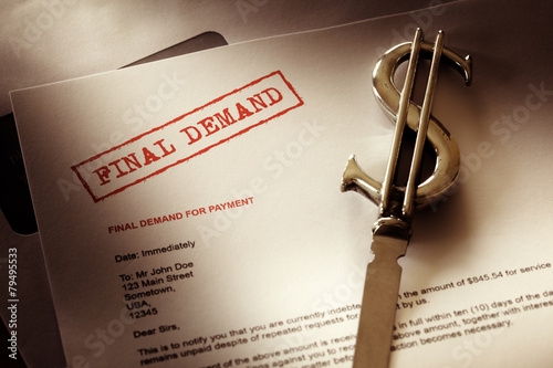 фотографія Final demand notice