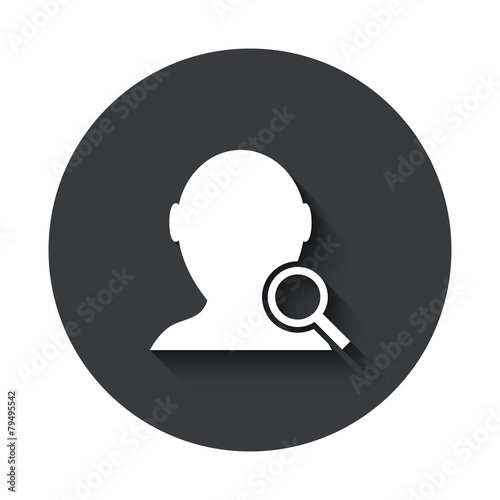 Vector modern  gray circle icon