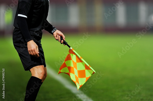 Assistant referee in action photo