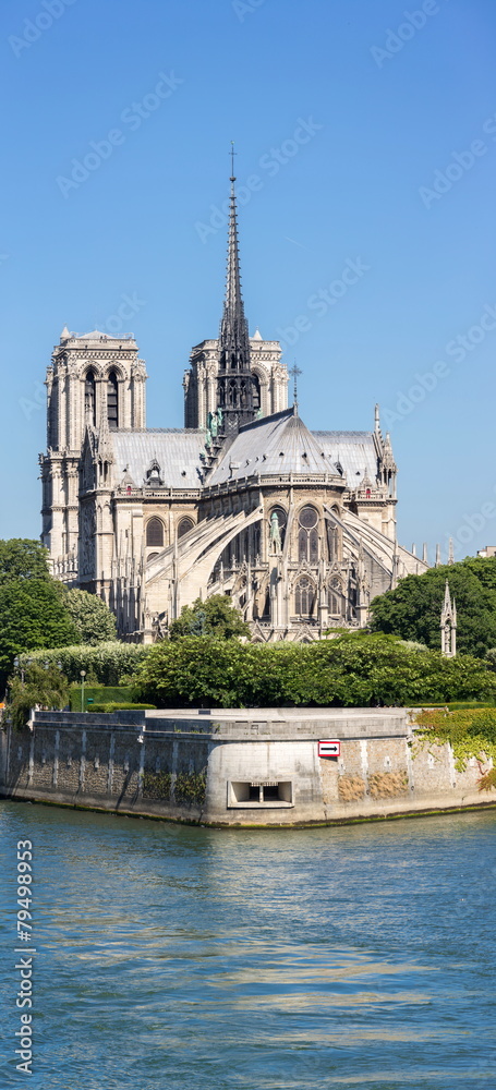 Naklejka premium Paris Notre Dame Panorama