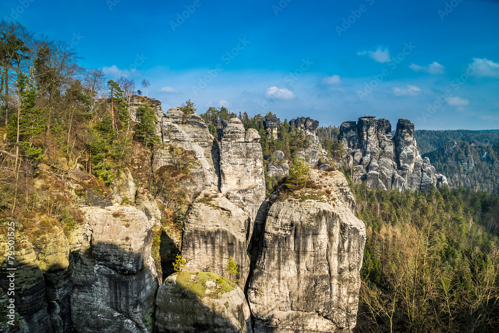 Elbsandsteingebirge in der Sächsischen Schweiz