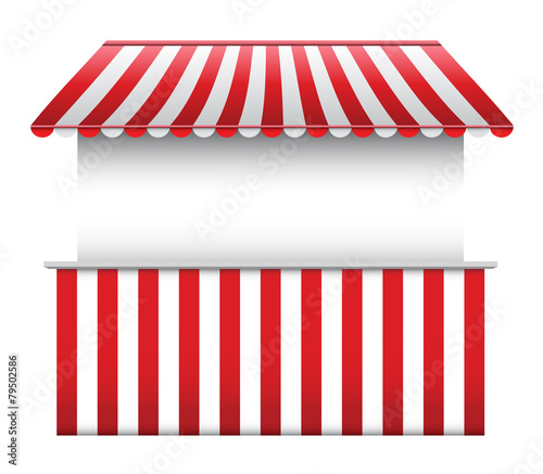 Stall with Striped Awning 2