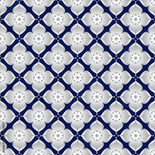 thai pattern with flowers elements.