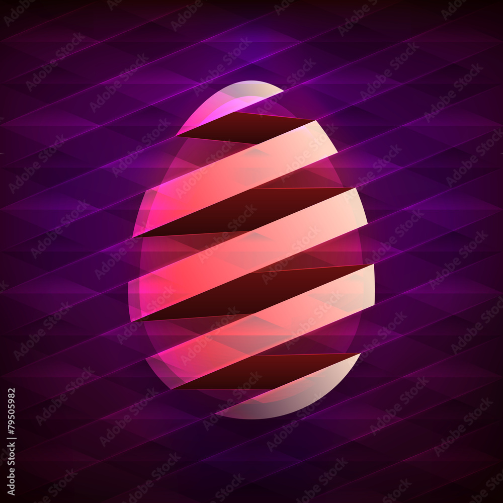 Obraz premium abstract easter egg graphics designed as a swirl around egg