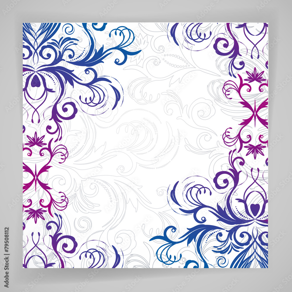 Abstract vector floral background with oriental flowers. Abstract vector floral background with oriental flowers.
