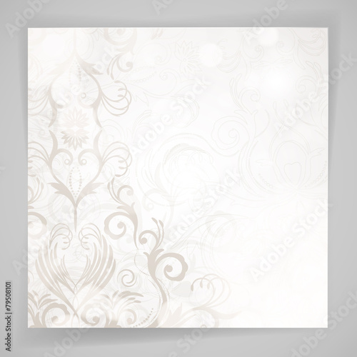 Abstract floral background with oriental flowers.