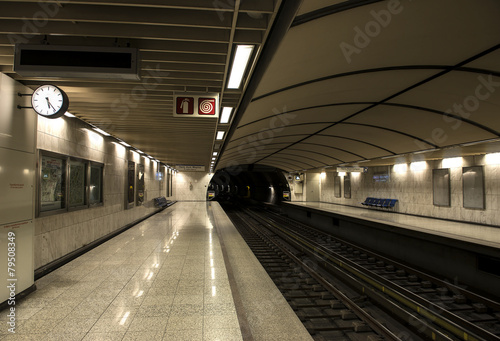 empty metro station