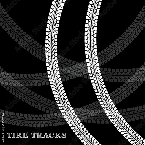 Tire track background