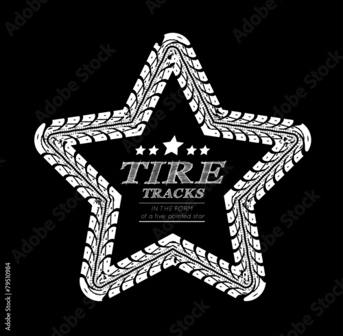 Tire tracks frame