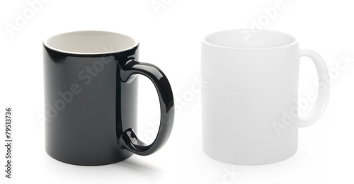 black and white cup