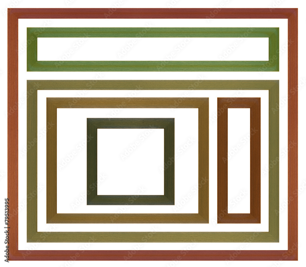 Wood Picture Frame - Stock image