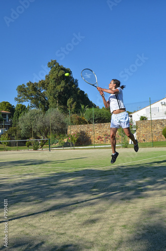 Tennis in a beautiful day