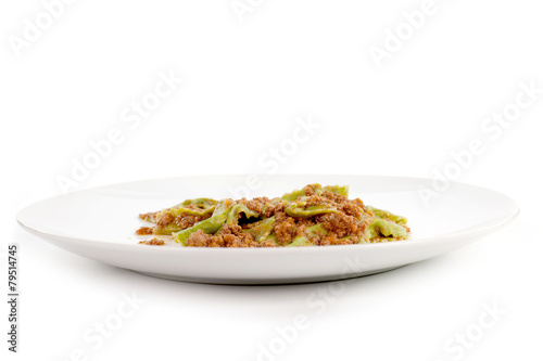 pasta verde con ragout