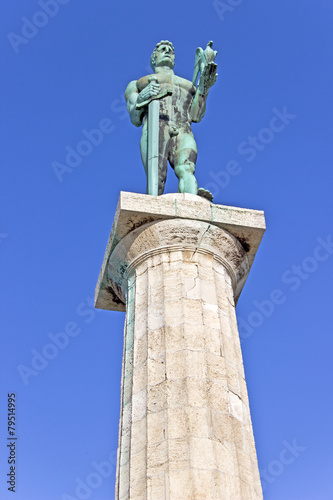 Statue of the Victor or Statue of Victory symbol of Belgrade - S © gavran333