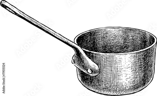 old copper ladle