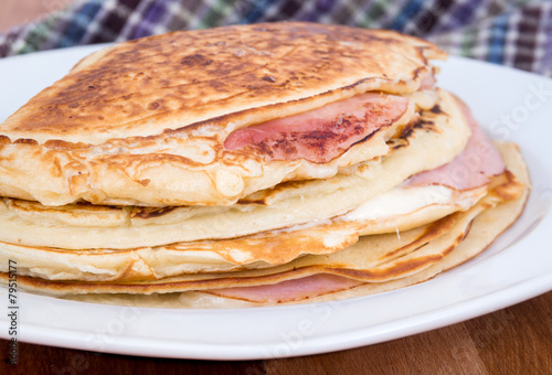 ham and cheese pancake breakfast
