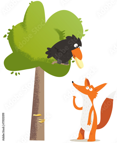 maître corbeau sur un arbre perché