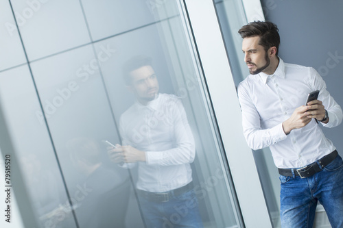Young man in the office