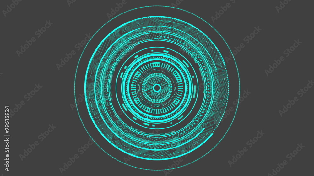 Lens focus interface graphic