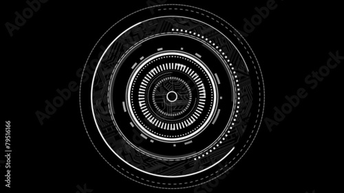 Lens focus interface graphic