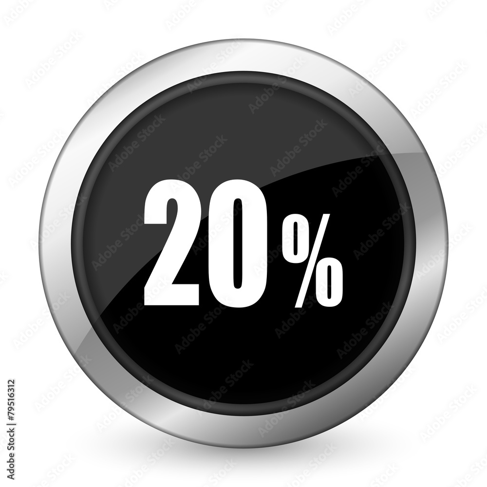 20 percent black icon sale sign 20 percent black icon sale sign