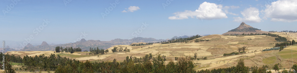 Fototapeta premium Landschaft um Gondar, Äthiopien, Afrika